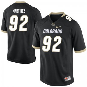 Mens Colorado Buffaloes Ben Martinez #92 Stitch Black Jerseys 241818-458