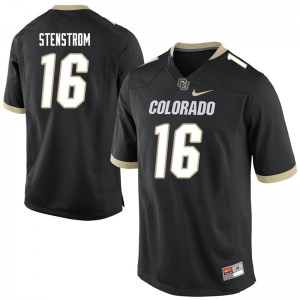 Men Colorado Buffaloes Blake Stenstrom #16 NCAA Black Jersey 410934-498