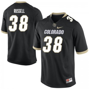 Men Colorado Buffaloes Brady Russell #38 Black NCAA Jersey 464484-629