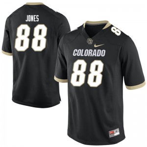 Men Colorado Buffaloes Darrion Jones #88 Embroidery Black Jerseys 682331-229