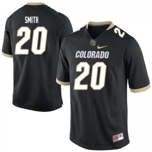 Men Colorado Buffaloes Deion Smith #20 Black Football Jerseys 440159-558