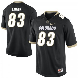 Mens Colorado Buffaloes Erik Lawson #83 Black NCAA Jerseys 755105-520