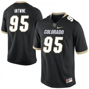 Mens Colorado Buffaloes Israel Antwine #95 Stitched Black Jersey 774509-179