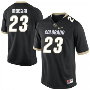 Men's Colorado Buffaloes Jarek Broussard #23 Black Player Jerseys 850438-992