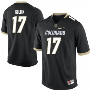 Men's Colorado Buffaloes Josh Goldin #17 Black Embroidery Jersey 207622-982