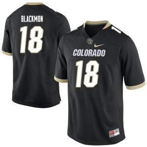 Men's Colorado Buffaloes Mekhi Blackmon #18 Black Stitched Jersey 467304-299