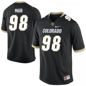 Men's Colorado Buffaloes Nico Magri #98 Embroidery Black Jersey 663409-132