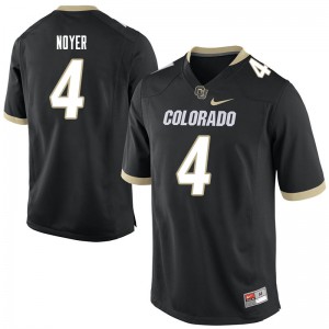 Men's Colorado Buffaloes Sam Noyer #4 Black Football Jersey 152382-651