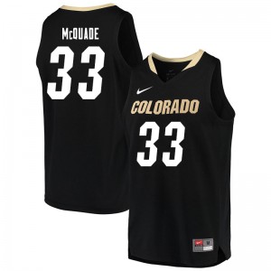 Mens Colorado Buffaloes Aidan McQuade #33 Black NCAA Jersey 961796-974