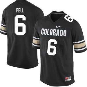 Men Colorado Buffaloes Alec Pell #6 High School Home Black Jersey 235115-586