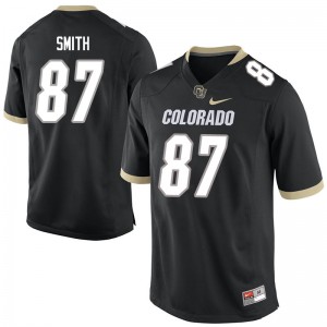 Mens Colorado Buffaloes Alexander Smith #87 Black Official Jersey 428264-452