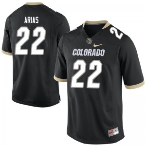 Mens Colorado Buffaloes Daniel Arias #22 Black Official Jerseys 705812-989