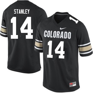 Men's Colorado Buffaloes Dimitri Stanley #14 Home Black Stitched Jerseys 395106-165