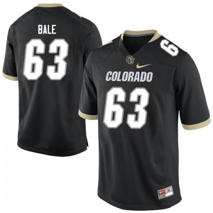 Men's Colorado Buffaloes J.T. Bale #63 Stitch Black Jersey 411104-195