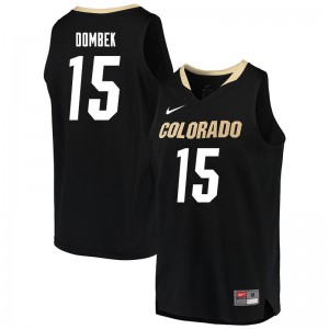 Men's Colorado Buffaloes Jakub Dombek #15 Player Black Jersey 183567-270