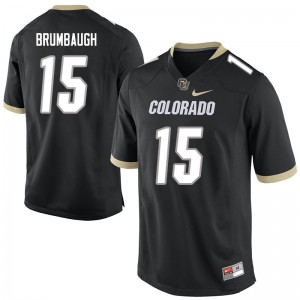 Men Colorado Buffaloes Legend Brumbaugh #15 Official Black Jersey 439361-225