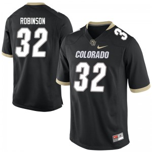 Men's Colorado Buffaloes Ray Robinson #32 Black Football Jersey 620219-760
