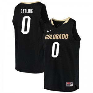 Men's Colorado Buffaloes Shane Gatling #0 Black Player Jersey 388418-165