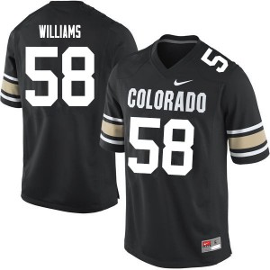 Men's Colorado Buffaloes Alvin Williams #58 Home Black Player Jersey 263118-149