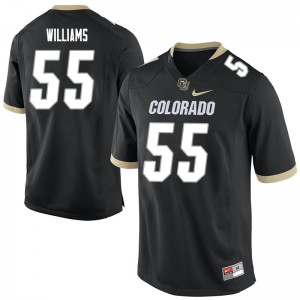 Men Colorado Buffaloes Austin Williams #55 Alumni Black Jerseys 629297-118