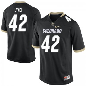 Men's Colorado Buffaloes Devin Lynch #42 Black Stitch Jersey 113359-138