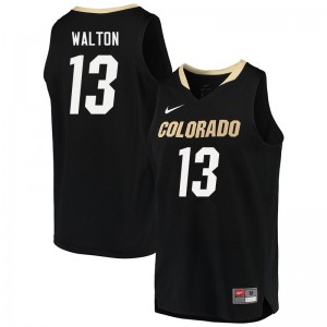 Men Colorado Buffaloes Dallas Walton #13 Black Official Jerseys 598351-355