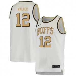Men Colorado Buffaloes Jabari Walker #12 White Basketball Jersey 415001-306