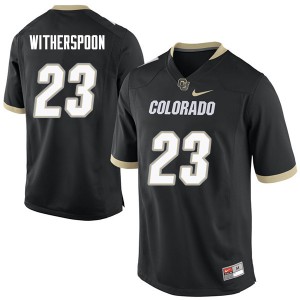 Mens Colorado Buffaloes Ahkello Witherspoon #23 NCAA Black Jerseys 338809-791