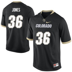 Men Colorado Buffaloes Akil Jones #36 Football Black Jersey 832783-372