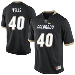 Men Colorado Buffaloes Carson Wells #40 University Black Jerseys 324743-962