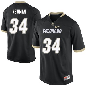 Men Colorado Buffaloes Chase Newman #34 Stitched Black Jersey 837560-330