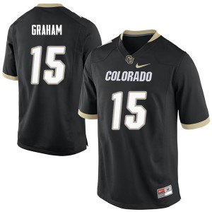 Men Colorado Buffaloes Chris Graham #15 University Black Jersey 877053-302