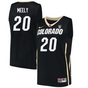 Mens Colorado Buffaloes Cliff Meely #20 Basketball Black Jersey 446502-563