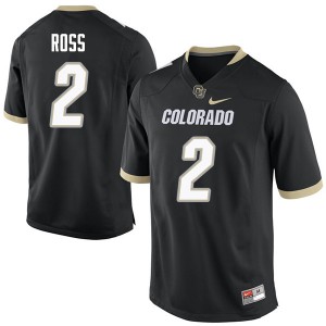 Men Colorado Buffaloes Devin Ross #2 NCAA Black Jerseys 802136-542
