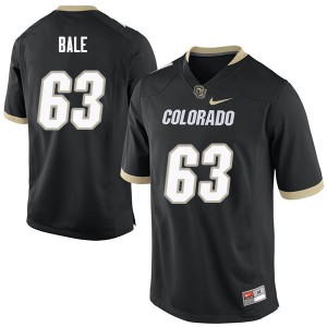 Men's Colorado Buffaloes JT Bale #63 Black Football Jersey 343031-935