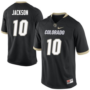Mens Colorado Buffaloes Jaylon Jackson #10 High School Black Jersey 739793-288