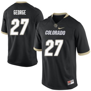 Men Colorado Buffaloes Kevin George #27 Black High School Jerseys 732171-422