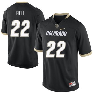Men Colorado Buffaloes Maurice Bell #22 Football Black Jerseys 352331-204
