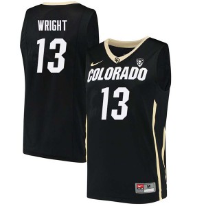 Mens Colorado Buffaloes Namon Wright #13 Black Player Jerseys 994398-483