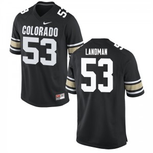 Men Colorado Buffaloes Nate Landman #53 NCAA Home Black Jersey 604343-431