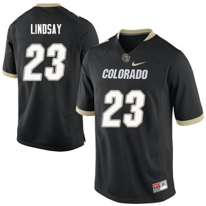 Men's Colorado Buffaloes Phillip Lindsay #23 Football Black Jersey 113683-952