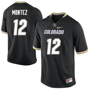 Mens Colorado Buffaloes Steven Montez #12 Black NCAA Jersey 898671-650