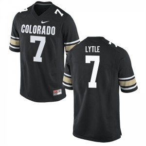 Mens Colorado Buffaloes Tyler Lytle #7 Embroidery Home Black Jersey 920460-386