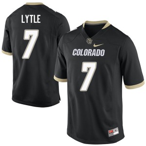 Mens Colorado Buffaloes Tyler Lytle #7 Black Stitched Jerseys 678834-866
