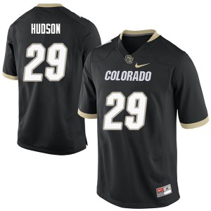 Men's Colorado Buffaloes Uryan Hudson #29 Football Black Jersey 864184-795