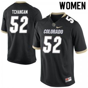 Women Colorado Buffaloes Alex Tchangam #52 Stitch Black Jerseys 174539-494