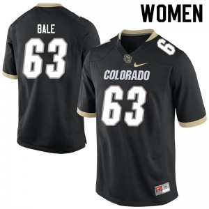 Womens Colorado Buffaloes J.T. Bale #63 Alumni Black Jerseys 806940-578