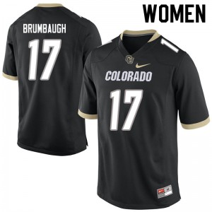 Women's Colorado Buffaloes K.J. Trujillo #17 Black Alumni Jerseys 867398-111
