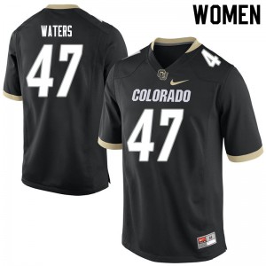 Women Colorado Buffaloes Hayden Waters #47 NCAA Black Jersey 767792-605