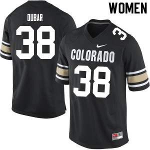 Women's Colorado Buffaloes Steele Dubar #38 High School Home Black Jersey 245375-620
